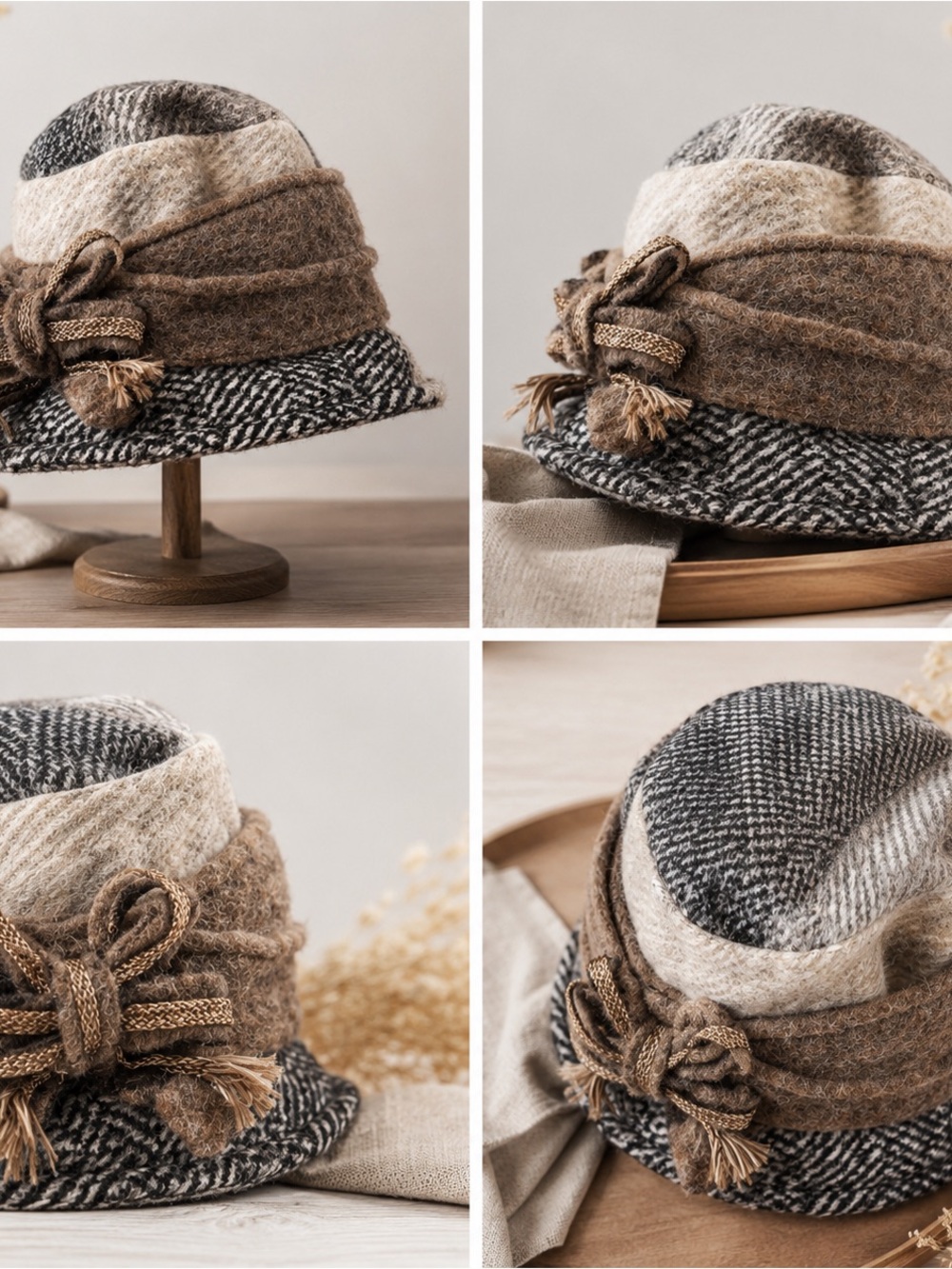 Italian-Made Wool Blend Winter Hat - Picture 3 of 7
